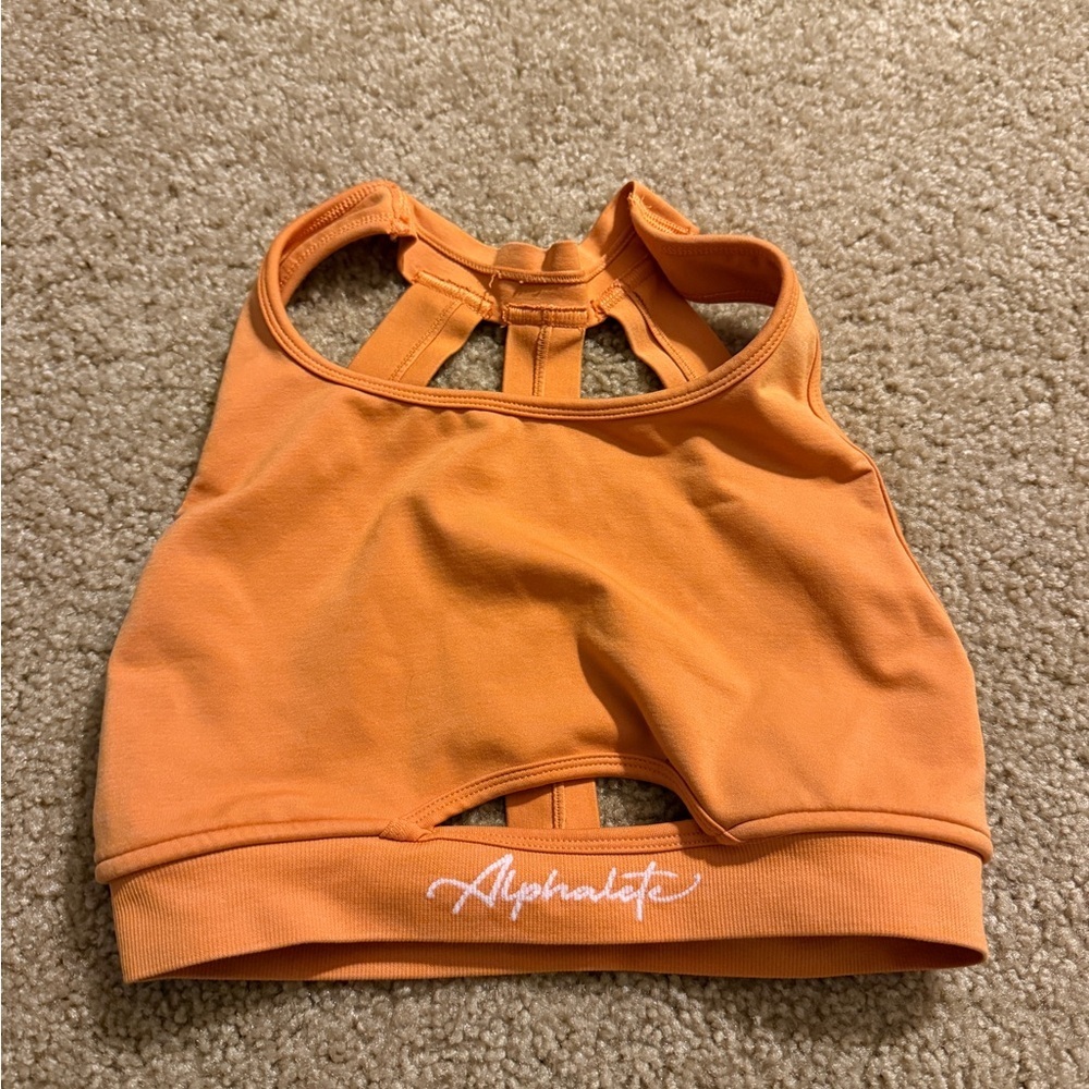 Alphalete Vibrant Orange Activewear Top